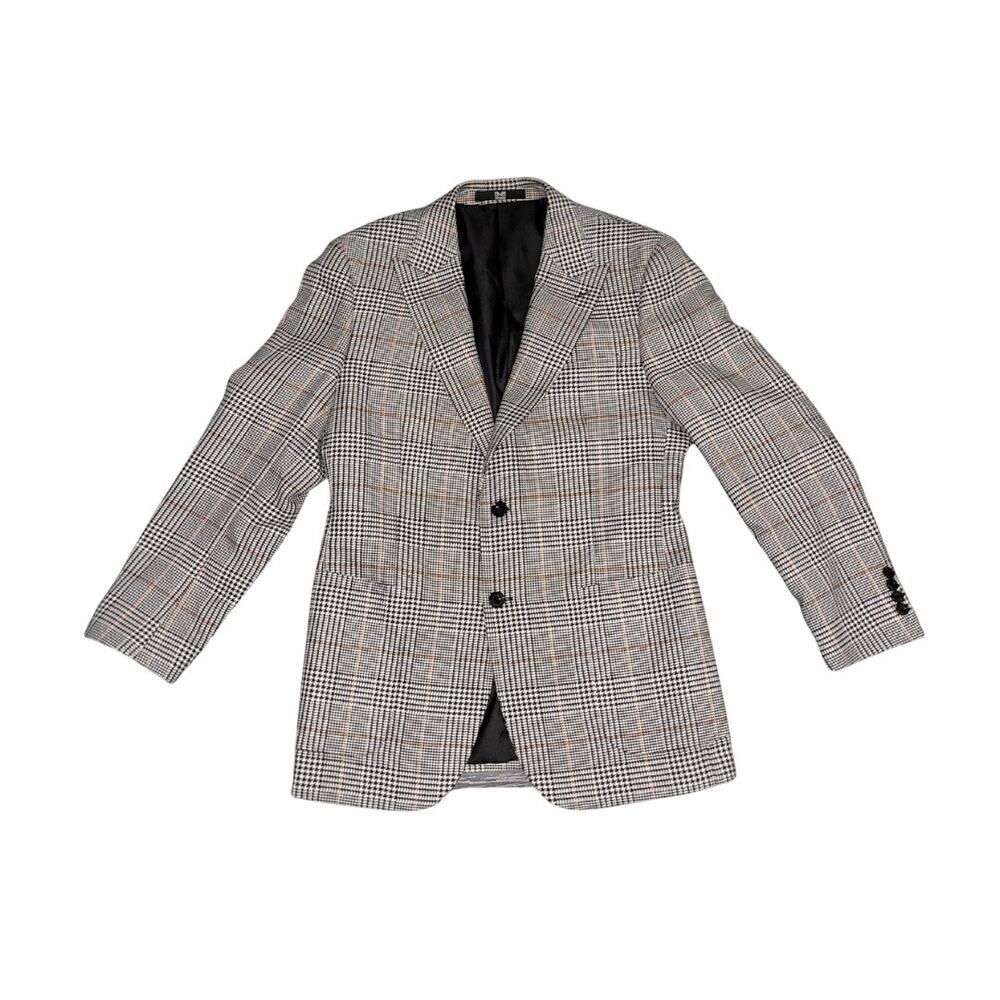 Modern Man Mens Hound Tooth Fairfax Blazer Size 42R Business Career Preppy